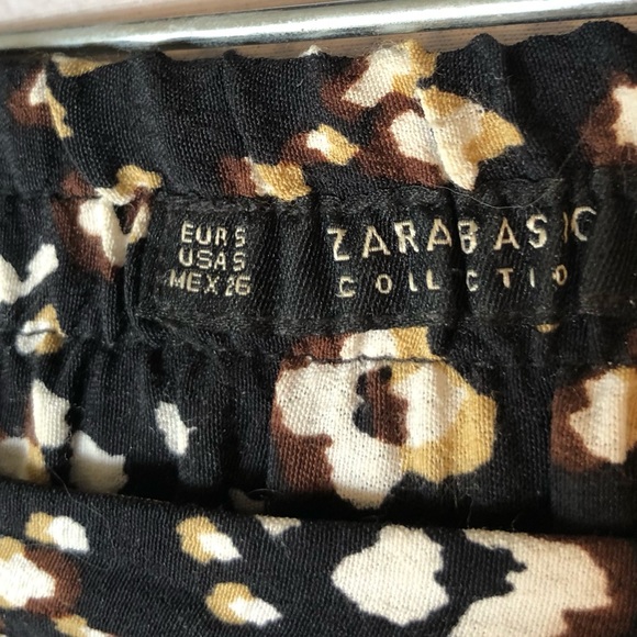 Black and Brown Patterned Flowy Pants - Picture 3 of 6
